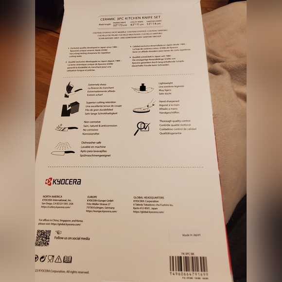 Zyliss White and Black Knife Set - Picture 2 of 2